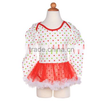 2014 fancy new style adorable baby girl's lovely design polka dot tulle romper toddler