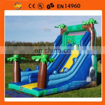 waterfall inflatable slide ,tropical inflatable slide ,palm inflatable slide