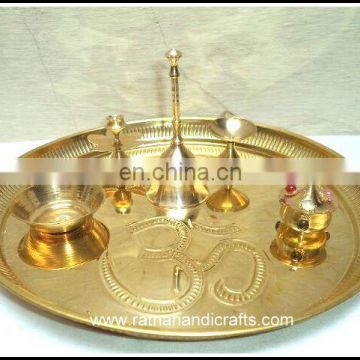 Religious Brass Thali