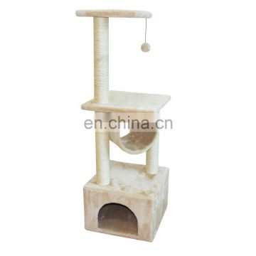 Factory Directly Provide High Quality luxurious wooden sisal wholesale cat tree