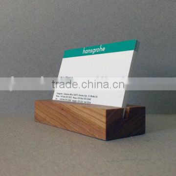Custom Made Engraved Logo Wooden Card Holder,Business Card Holder                        
                                                Quality Choice