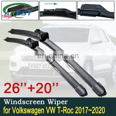 for Volkswagen VW T-Roc 2017~2020 2018 2019 TROC T ROC Car Wiper Blade Front Windscreen Windshield Wipers Car Accessories