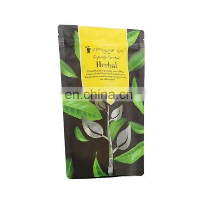 New design custom printed edible zip lock resealable biodegradable tea sachet bag