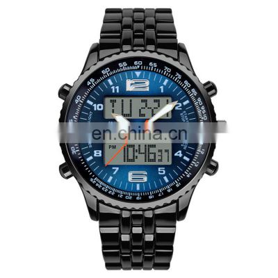 SKMEI 1032 Stainless Steel Double time Men Business Watch Relojes Hombre