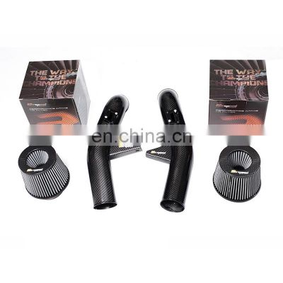 Higher Intake Efficiency 100% Carbon Auto Parts 3K Twill Cold Air Intake Filter System Kit For Nissan GTR R35 3.8TT