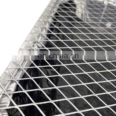 Flattened galvanized expanded metal mesh for grill