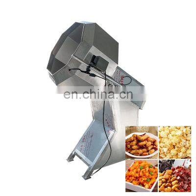 Macadamia Nuts Powder Automated Potato Chip Seasoning Machine For Two Flavour Chips