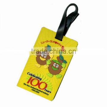 2014 hot sale 3d pvc luggage tags for promotional gifts