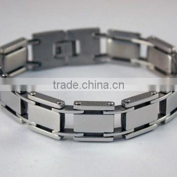 Cheap 316l stainless steel silver watch chain bracelet fro men