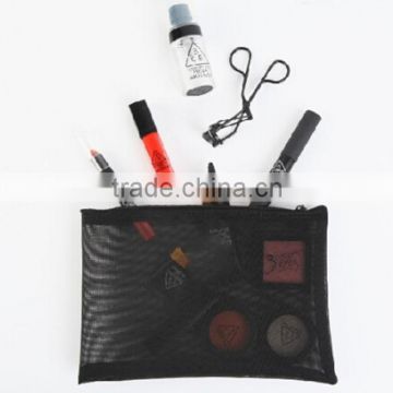 Sex black mesh cosmetic bag