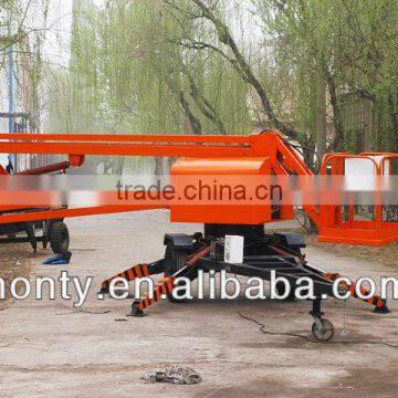 Crank arm boom lift/small man lift