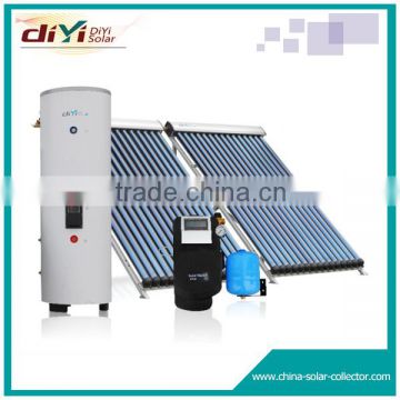 With piezometer split pressurized solar wate heater system