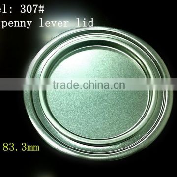 307#(83.3mm) Tinplate penny lever lid for milk powder(rcd)