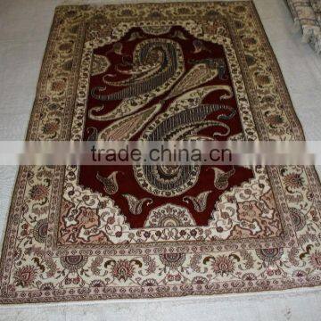 new pattern fashion persian prayer rug handmade silk carpets hand knotted pure silk rug