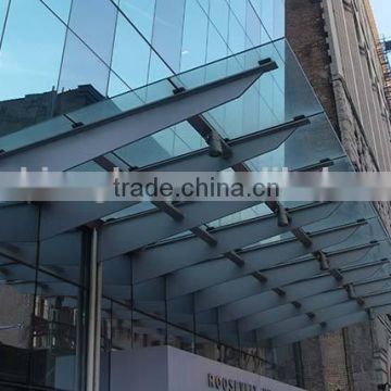 Tempered glass sunshade with AS/NZS2208:1996, BS6206, EN12150 certificate