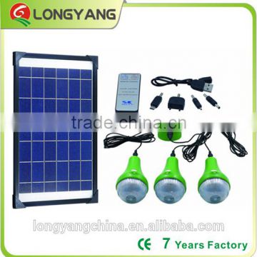 10W Portable Solar Lighting System solar home lighting system with 3W 3.7v LED bulb