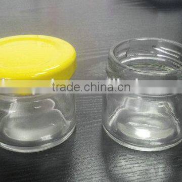 Mini glass jar with 43mm metal cap for honey