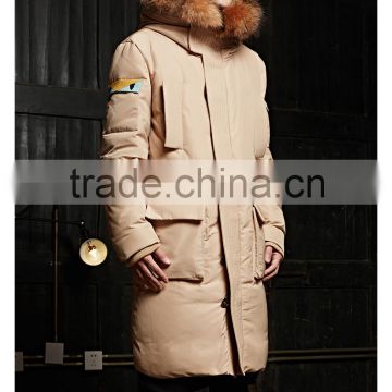 fashion mens hooded anorak winter goose down jacket