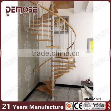 High-end stainless steel spiral stairs for wholesales