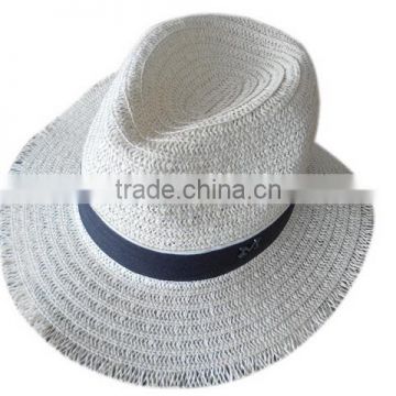 Newest promotional brown paper straw panama hat