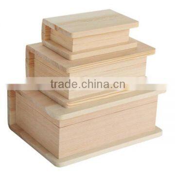 Cheap and nice wooden boxes individual wine boxes finished wooden boxes