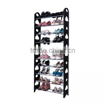 10 layer hot selling perspex shoe racks