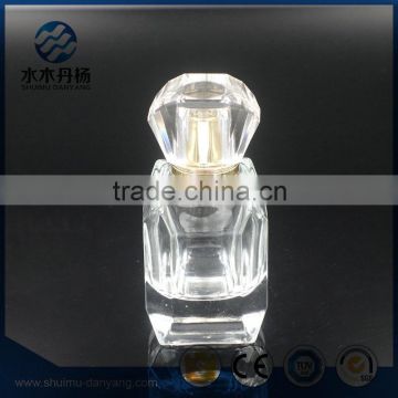 60ml clear personal care use unique glass perfume bottle