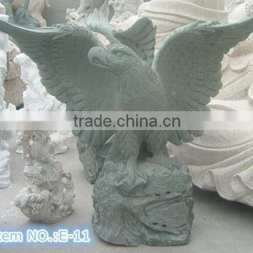E-11 abstract handcarving stone eagle statue