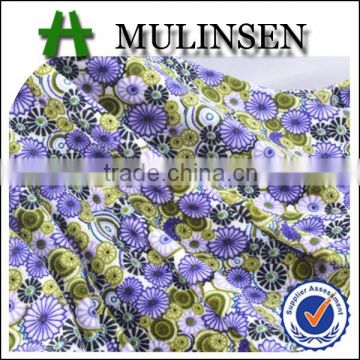 Mulinsen textile 100% polyester french velvet print fabric