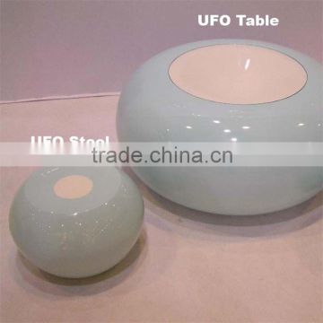 Unique UFO style fiberglass table