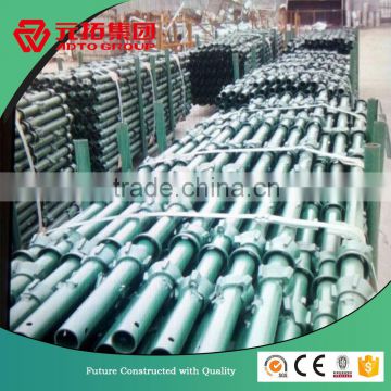 Painted cuplock system type of scaffolding for construction