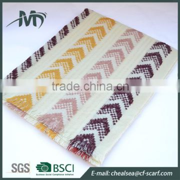fashion woven scarf arrow patterned boucle pashmina shawl 2016
