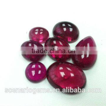 #MMZZ Natural Multi-Shape Loose Gemstone Rubellite Cabochon