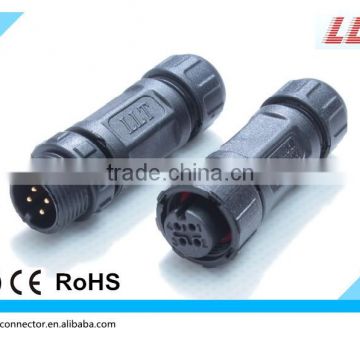 LED lighting connector 4 pin waterproof wire connector