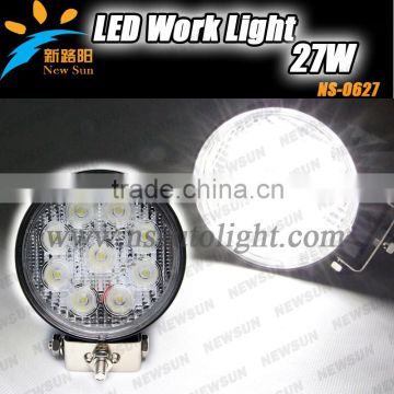 LED Work Light 27W Round Flood Beam/LED Work Lamp 10-30V