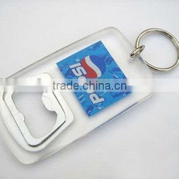 acrylic bottle opener,plastic bottle opener,opener with key ring, key chain bottle opener