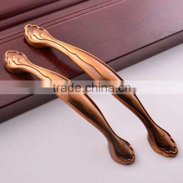 128mm Coffee eletroplating metal new fancy antique decorative pull handle