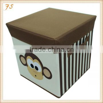Cartoon monkey storage box oxford stool ottoman