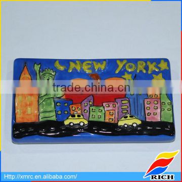 Best selling custom New York ceramic magnet for fridge accessories