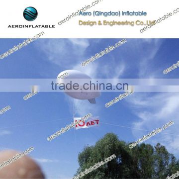 Inflatable helium specialty tethered blimp for advertising / zeppelin airship / dirigible