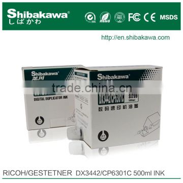 Shibakawa ink Digital duplicator compitable ink Ricoh DX2430 500ml
