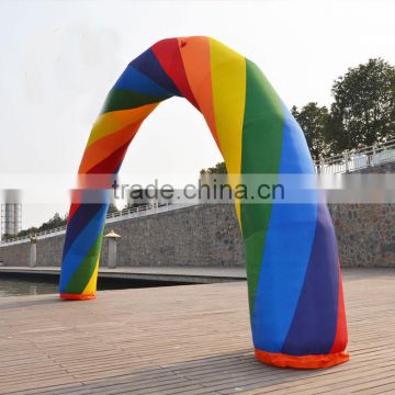 2015 rainbow inflatable arch for sale/inflatable advertising arch