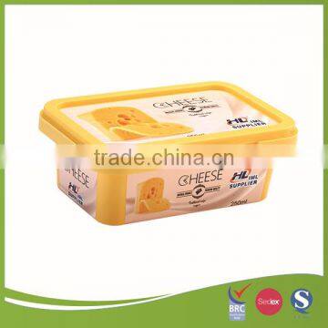 250g iml customized rectangular plastic tubs with lid