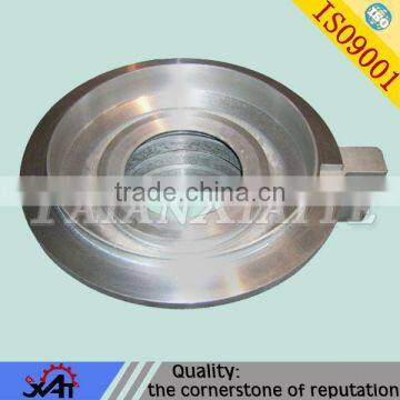 cnc machining for railway spare parts dish gravity aluminium dish