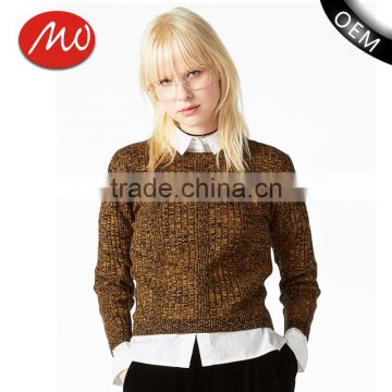 Alibaba high quality wholesale woolen short sweater design for ladies