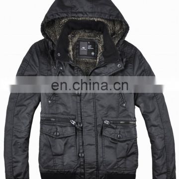lastest new winter Sherpa lining hooded thick denim jacket men cheap