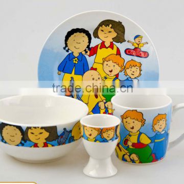 set of 5 porcelain kids dinner set for breakfastporcelain children dinner set