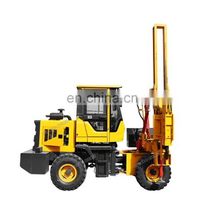 Hydraulic press truck mounted ground screw pile driver machine for sale price