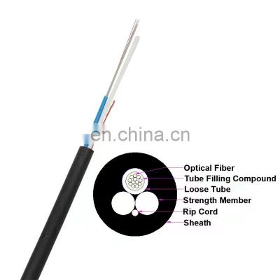 2-24cores,single mode,G652D Optical Fiber cable For Aerial black color  ADSS aerial optic fiber cable
