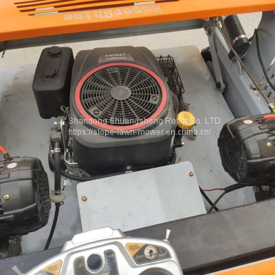 Yamaha engine electric traction travel motor one-button start radio control mower